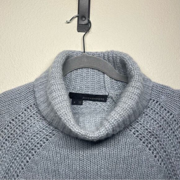 360 Cashmere | Turtleneck in Grey Blue - Picture 3 of 6